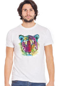 Stylized Leon design T-shirt for men by STREET STYLE, made from 100% organic cotton, urban streetwear style.