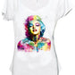Marilyn Monroe stylized graphic T-shirt for women, made of 100% cotton, from STREET STYLE Urban Slub collection.