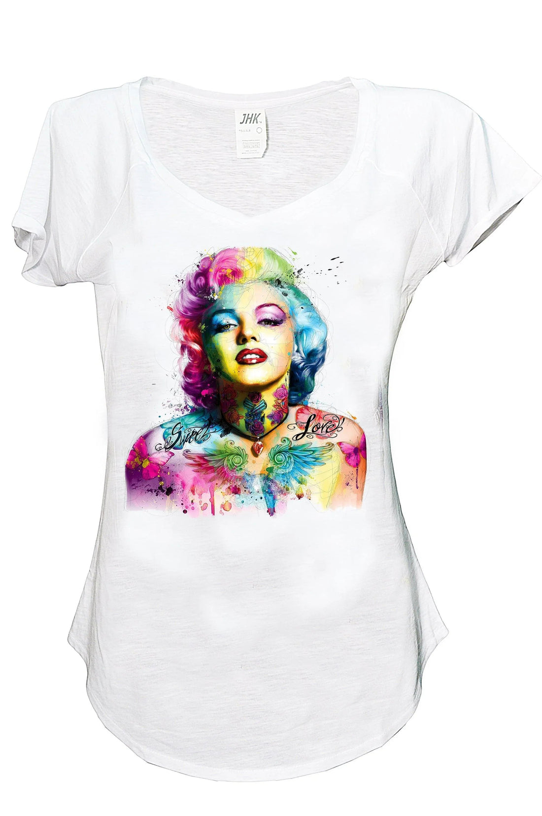 Marilyn Monroe stylized graphic T-shirt for women, made of 100% cotton, from STREET STYLE Urban Slub collection.