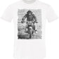 Street Style Monkey Dream Moto T-shirt for men, 100% cotton, featuring a bold monkey and auto art design.