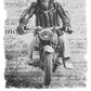 Street Style Monkey Dream Moto T-shirt for men, 100% cotton, featuring urban-style monkey graphic design.