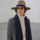 Cappello Fedora Round in feltro di lana castoro e nastro con fiocco "Waterproof and Crushable"