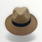 Cappello Fedora Round in feltro di lana castoro e nastro con fiocco "Waterproof and Crushable"