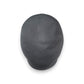 Sbarià black 100% virgin linen flat cap with a subtle texture and metal logo pin.