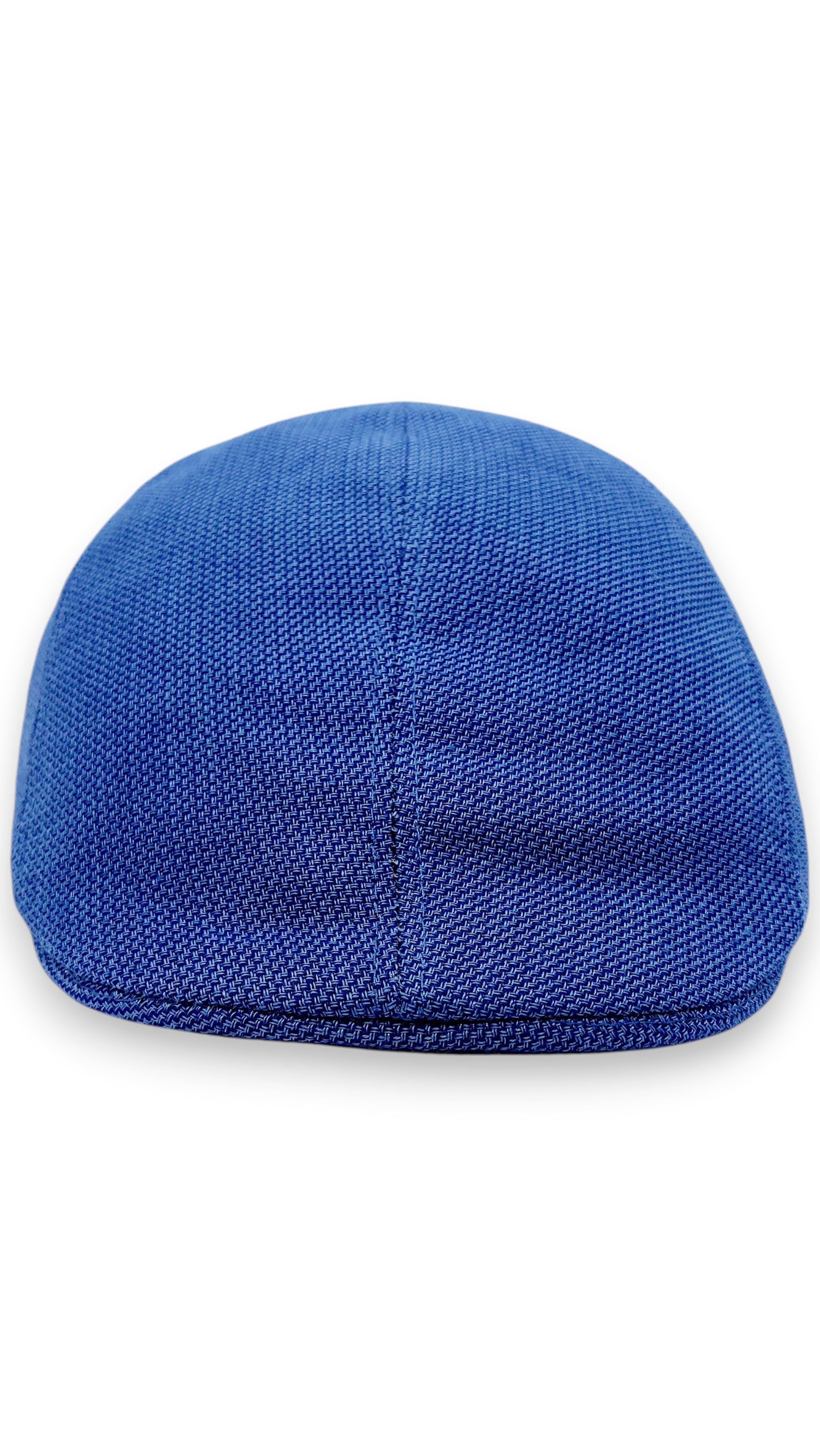 Sbarià blue 100% cotton flat cap with UV protection, artisanal Italian craftsmanship.