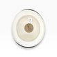 Sbarià natural paper straw bowler hat with black grosgrain band and brim. Made in Italy.