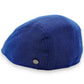 Sbarià Daffy dark blue 100% cotton flat cap with UV protection and artisanal Italian craftsmanship.