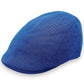 Sbarià Daffy flat cap in dark blue 100% cotton with UV protection. Artisan made in Italy.