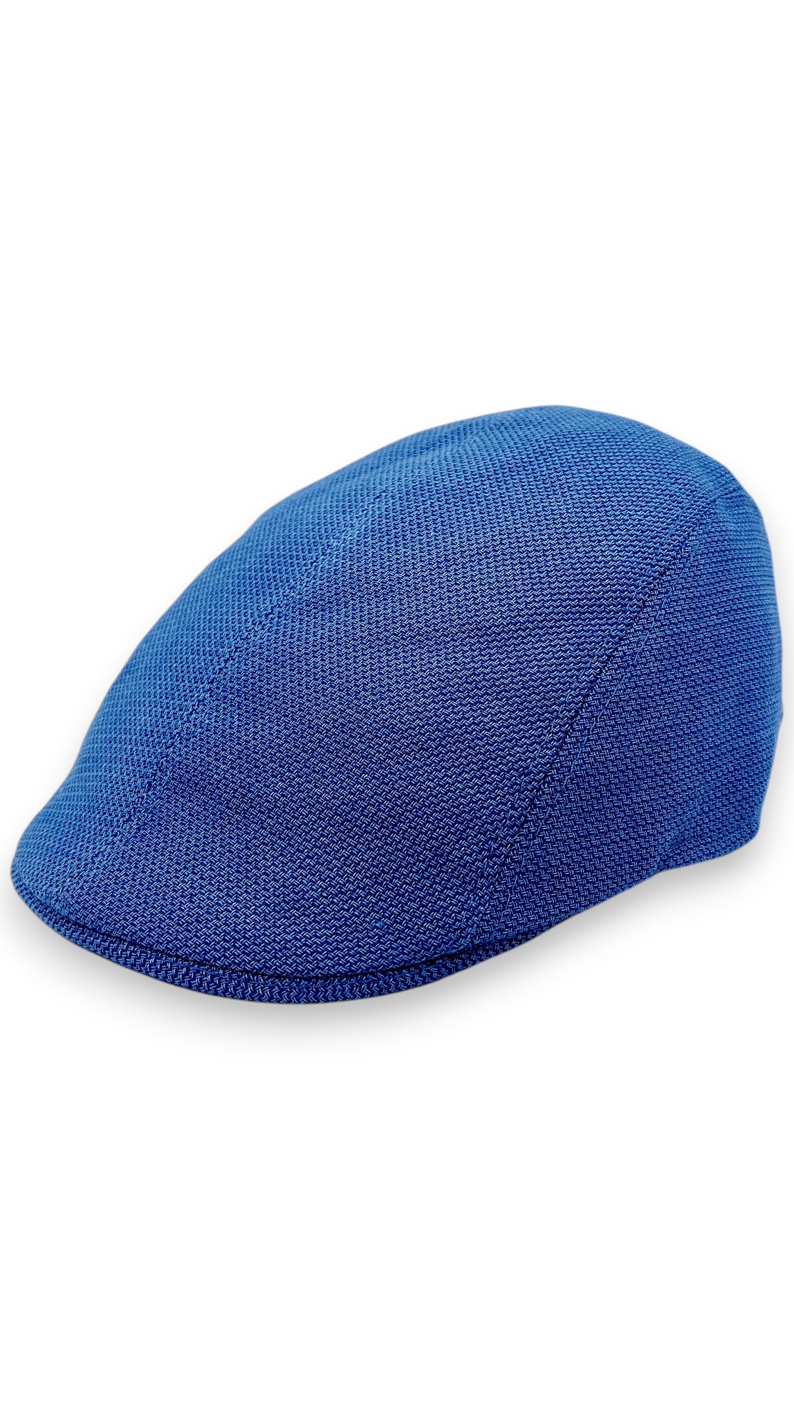 Sbarià Daffy flat cap in dark blue 100% cotton with UV protection. Artisan made in Italy.
