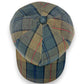 Sbarià British tartan baseball cap in water-repellent waxed cotton with adjustable strap.
