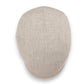 Sbarià beige 100% cotton flat cap with UV protection and artisanal Italian craftsmanship.