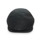 Sbarià black 100% virgin linen flat cap with a subtle metallic logo pin. Lightweight and breathable for sunny days.