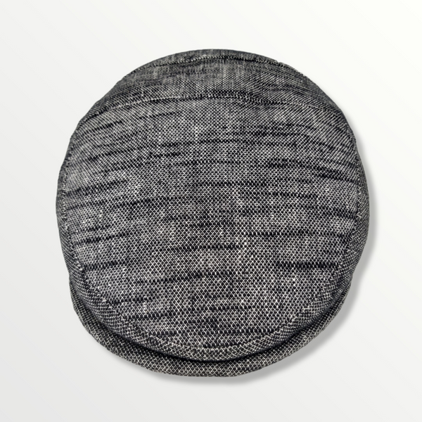 Coppola Linosa Sicily con retro arcato in cotone grigio e nero sfumato