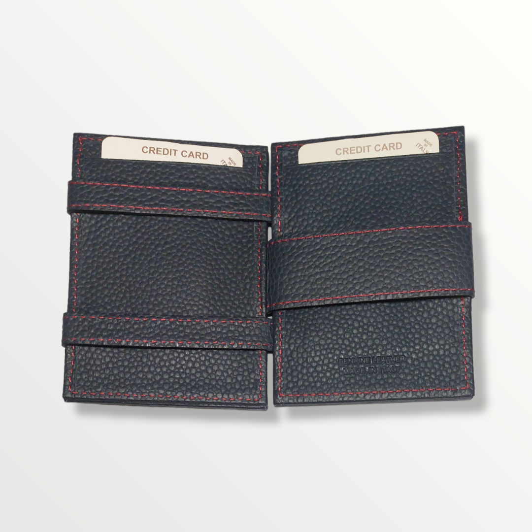 Portafoglio magico in vera pelle porta carte, porta monete e banconote con protezione anti-Rfid - Sbarià 