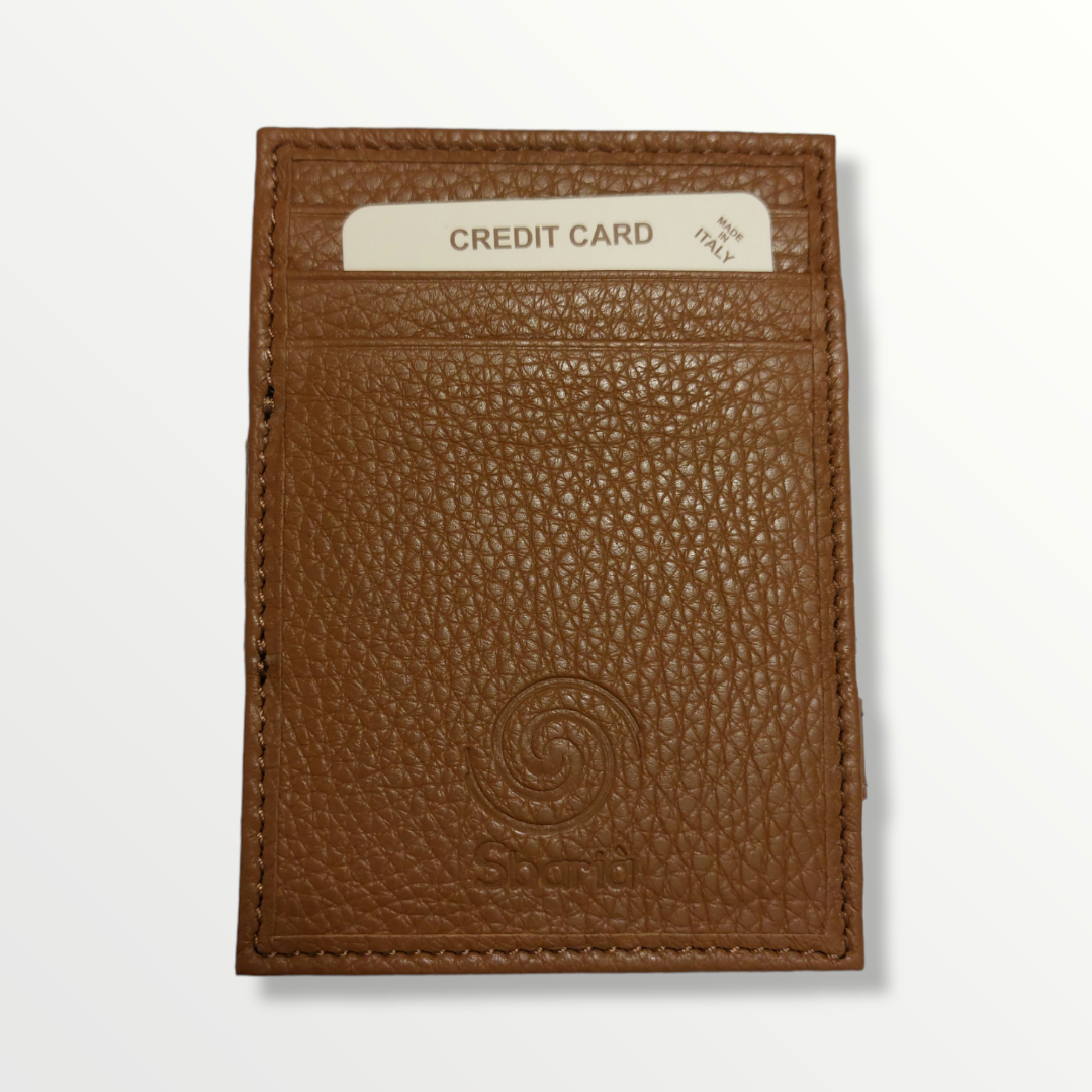 Portafoglio magico in vera pelle porta carte, porta monete e banconote con protezione anti-Rfid - Sbarià 